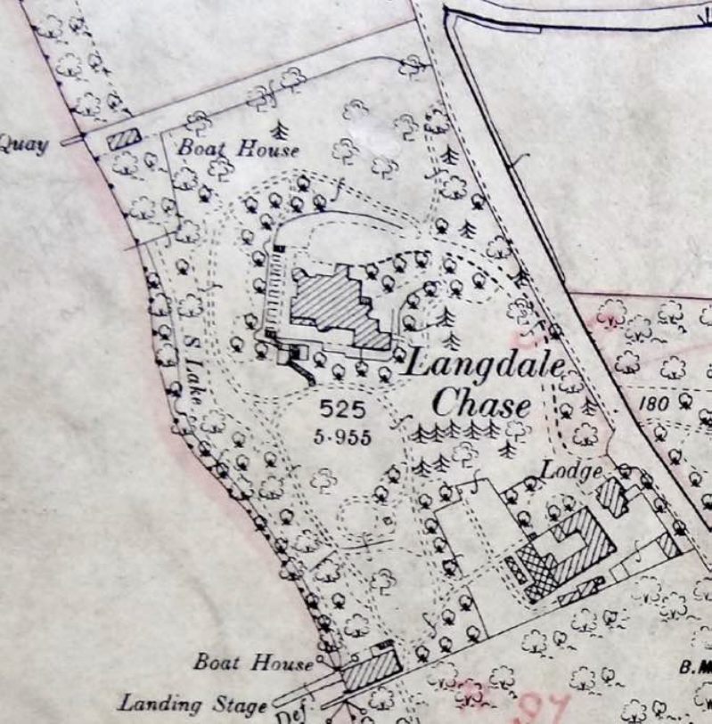 The original Langdale Chase garden design