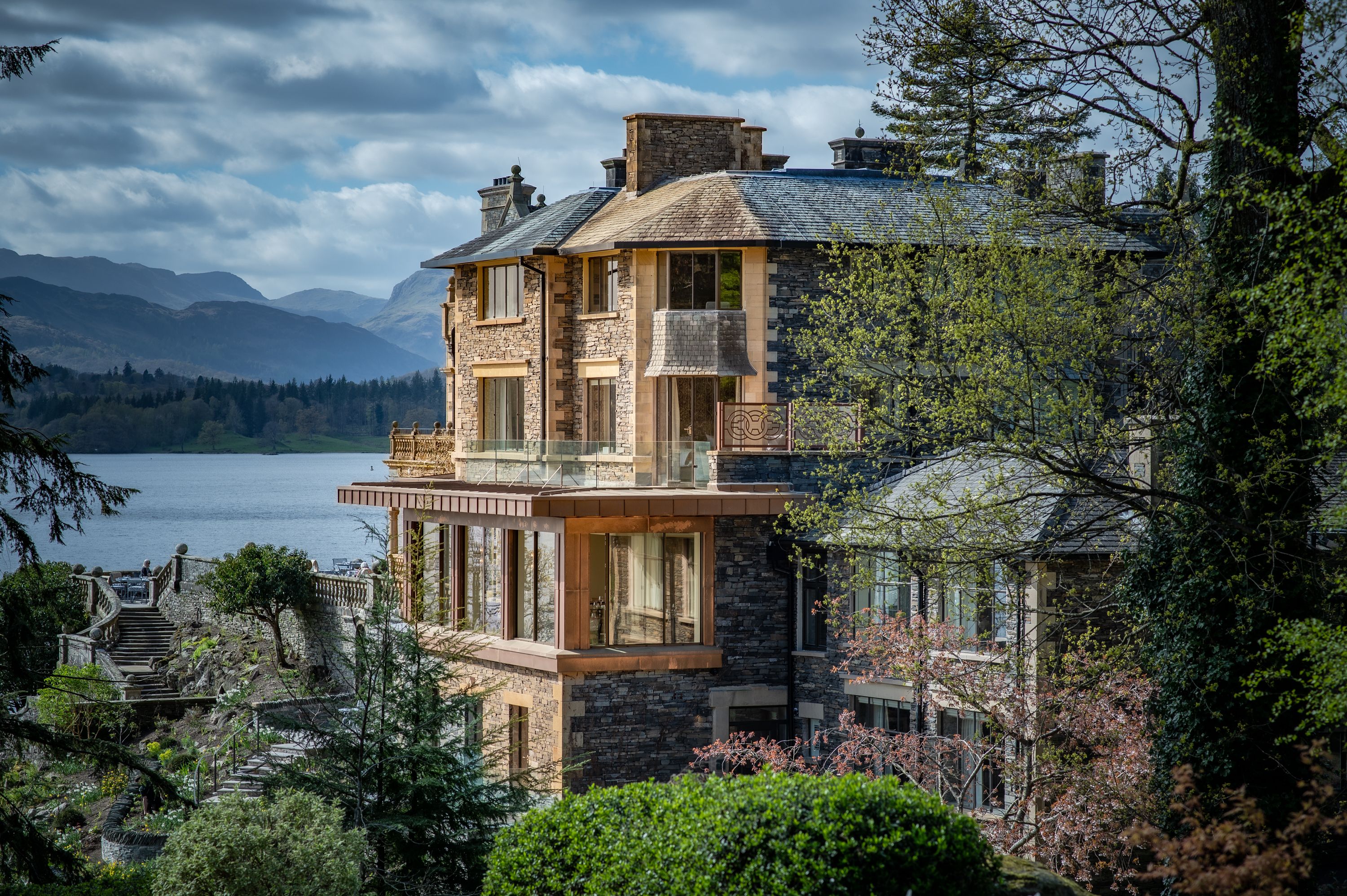 A side view of Langdale Chase